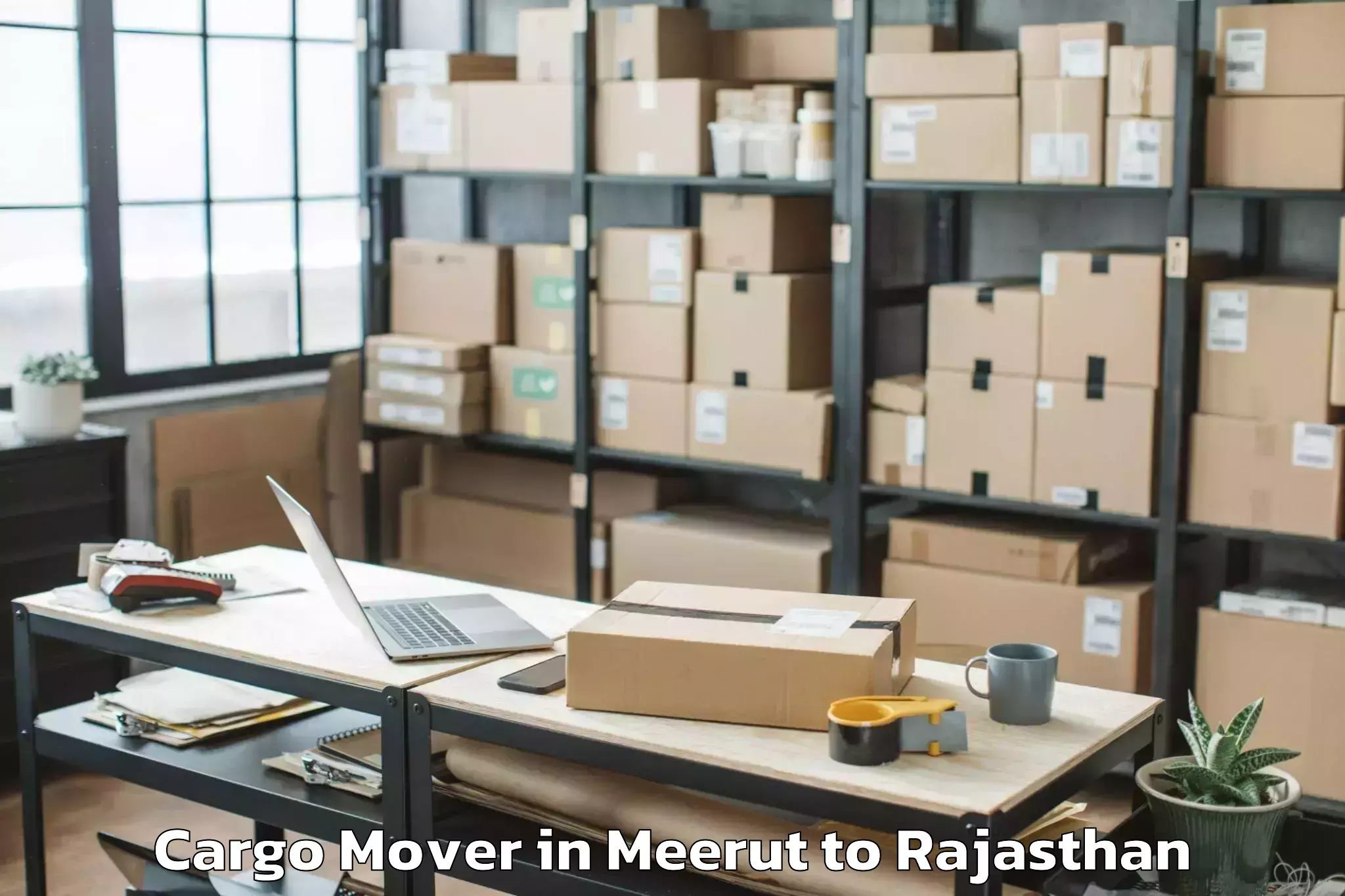 Get Meerut to Chomu Cargo Mover